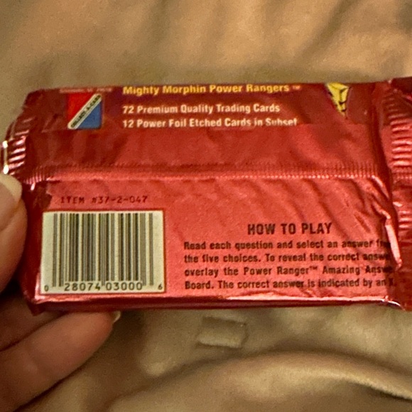 1994 Mighty Morphin Power Rangers Series 2 Premium Trading Cards Pack - Picture 2 of 3